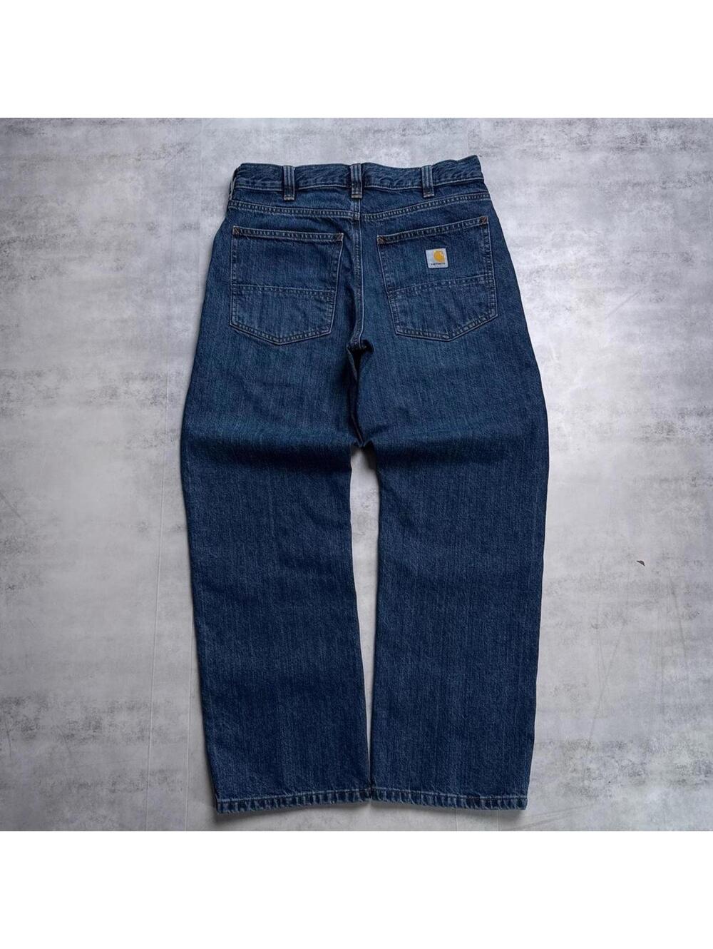 Y2K Carhartt 00s Relaxed Fit blue denim jeans
